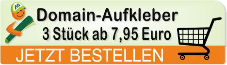 Domain-Aufkleber bestellen