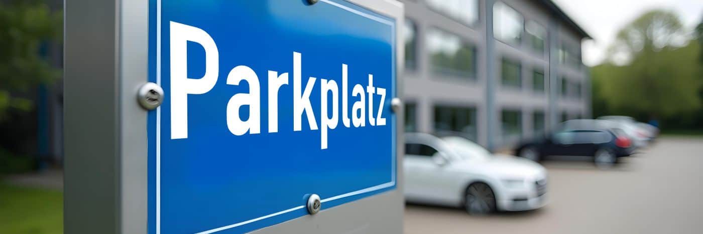 Beispiel eines Parkplatzschilds