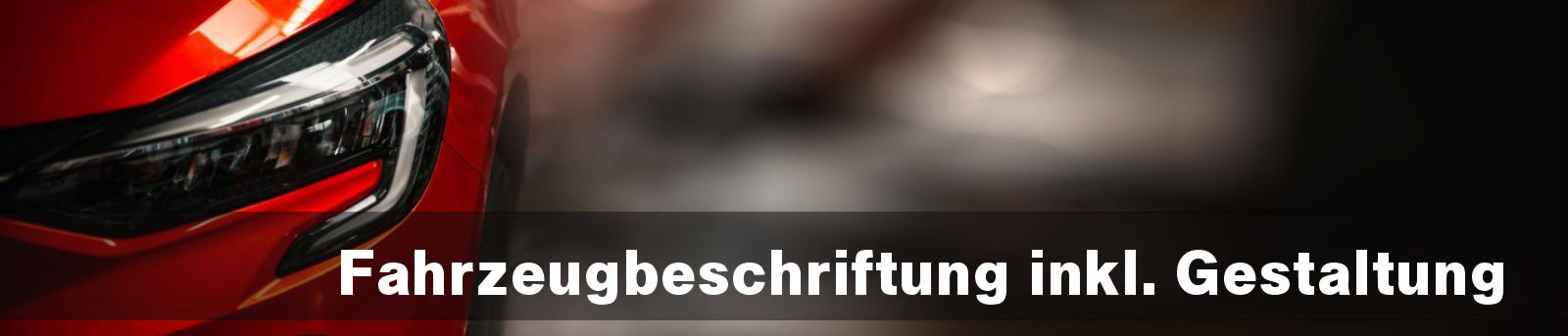 Fahrzeugbeschriftung Banner