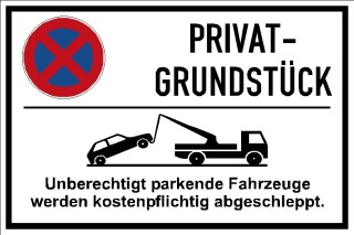 Privatgrundstück Parkverbotsschild