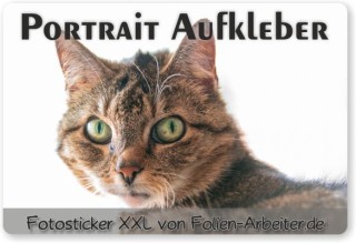 Tierporträt-Foto-Aufkleber