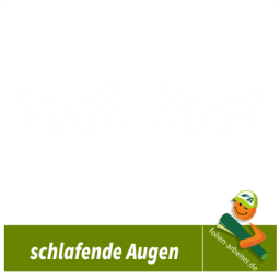 Sticker Motiv:Schlafende Augen