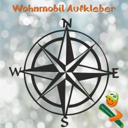 Kompassrose Surwold Aufkleber für Wohnwagen und Wohnmobile