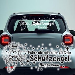 Schutzengel Auto Aufkleber 