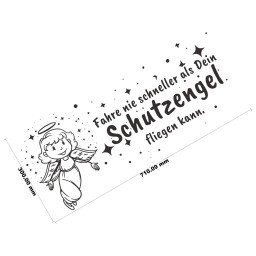 Schutzengel Auto Aufkleber 