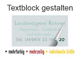 Textblock gestalten